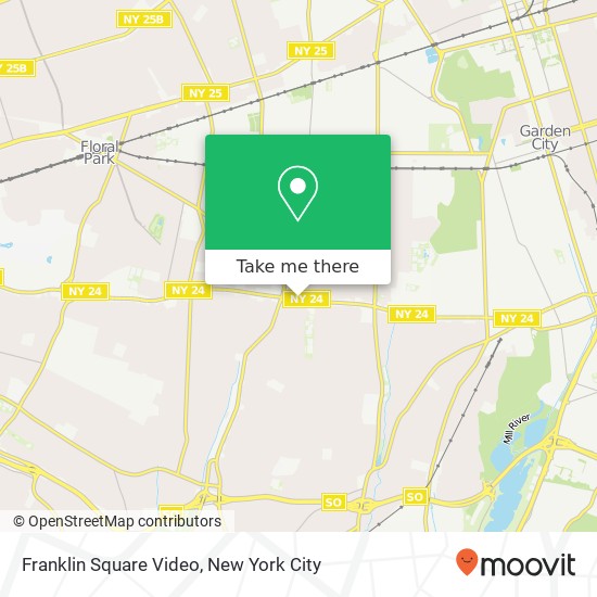 Mapa de Franklin Square Video