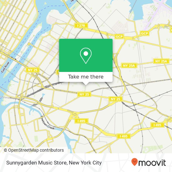 Mapa de Sunnygarden Music Store