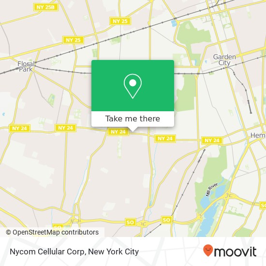 Nycom Cellular Corp map