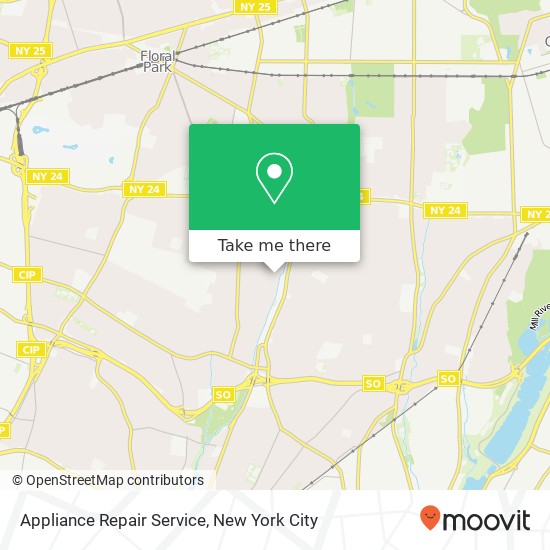 Mapa de Appliance Repair Service