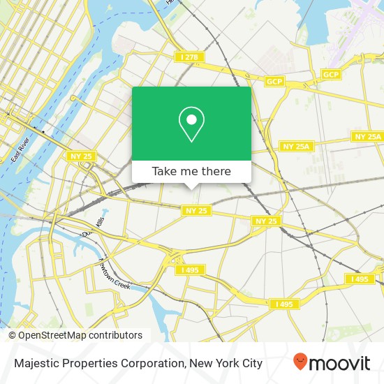 Majestic Properties Corporation map