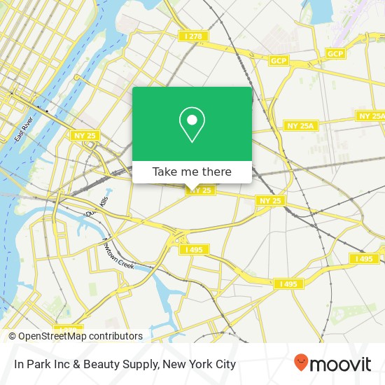 Mapa de In Park Inc & Beauty Supply