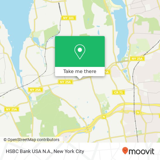 HSBC Bank USA N.A. map