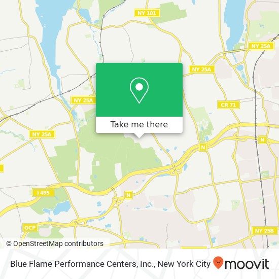 Blue Flame Performance Centers, Inc. map