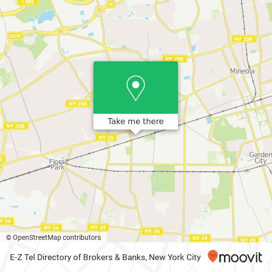 Mapa de E-Z Tel Directory of Brokers & Banks