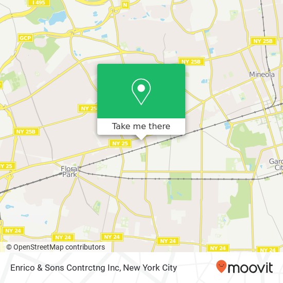 Mapa de Enrico & Sons Contrctng Inc