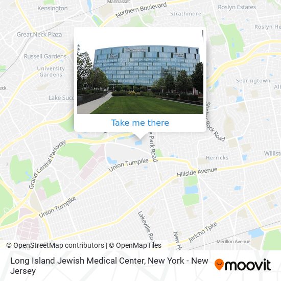 Mapa de Long Island Jewish Medical Center