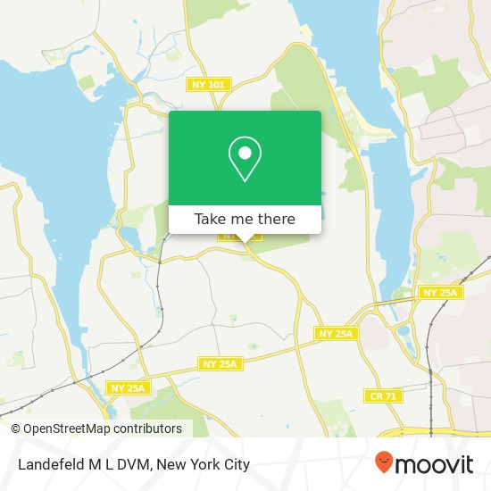 Landefeld M L DVM map