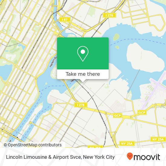 Mapa de Lincoln Limousine & Airport Svce