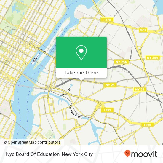 Nyc Board Of Education map