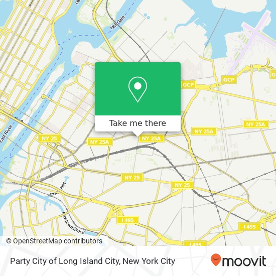 Mapa de Party City of Long Island City