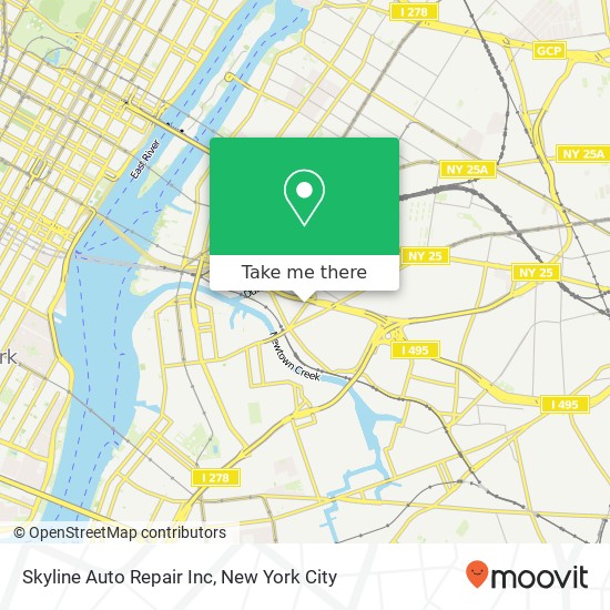 Skyline Auto Repair Inc map