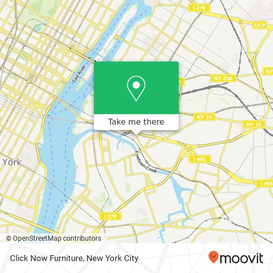 Mapa de Click Now Furniture