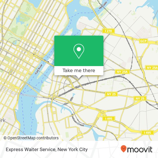 Mapa de Express Waiter Service