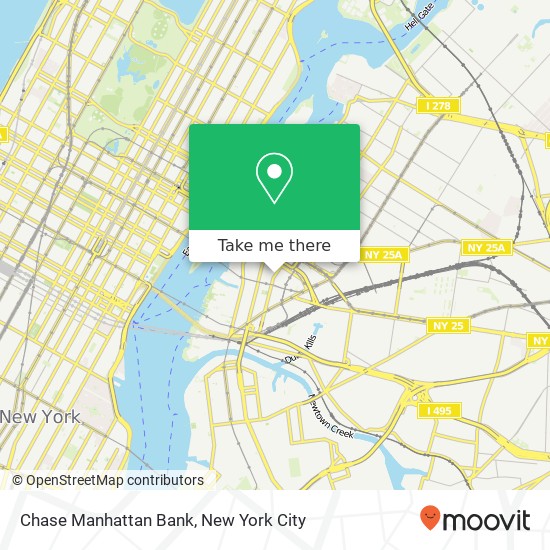 Chase Manhattan Bank map