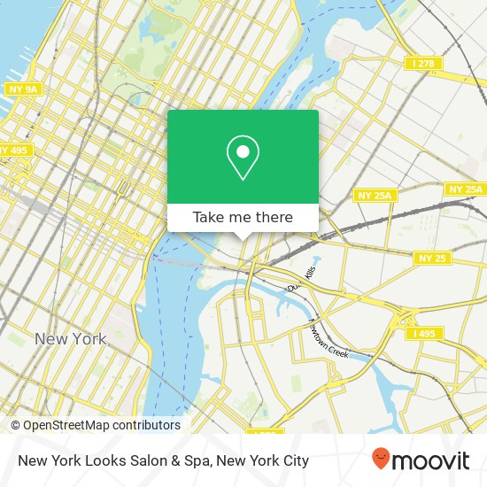 Mapa de New York Looks Salon & Spa