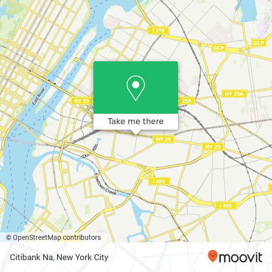 Citibank Na map