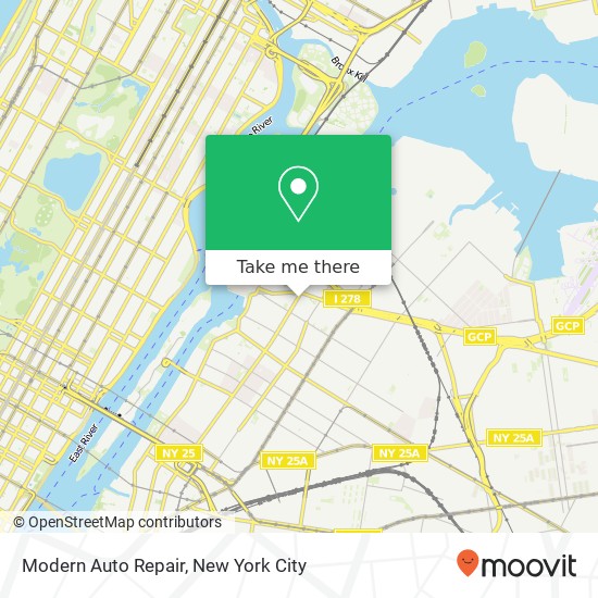 Mapa de Modern Auto Repair