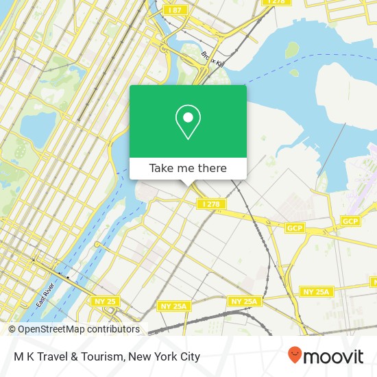 M K Travel & Tourism map