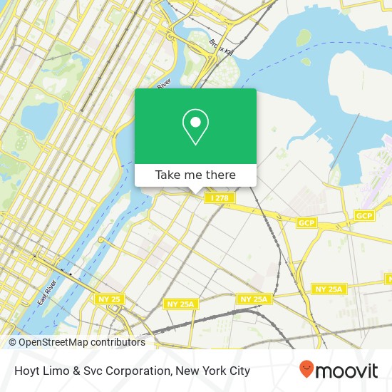 Mapa de Hoyt Limo & Svc Corporation