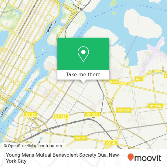 Young Mens Mutual Benevolent Society Qua map
