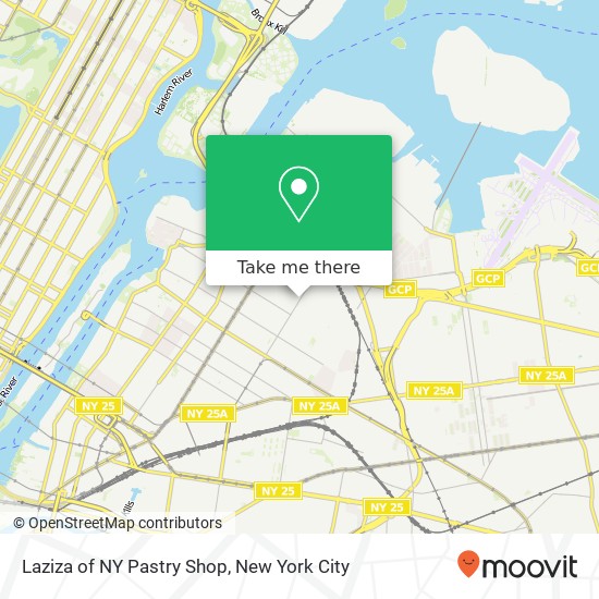 Laziza of NY Pastry Shop map