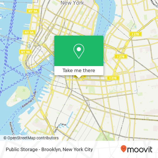 Mapa de Public Storage - Brooklyn