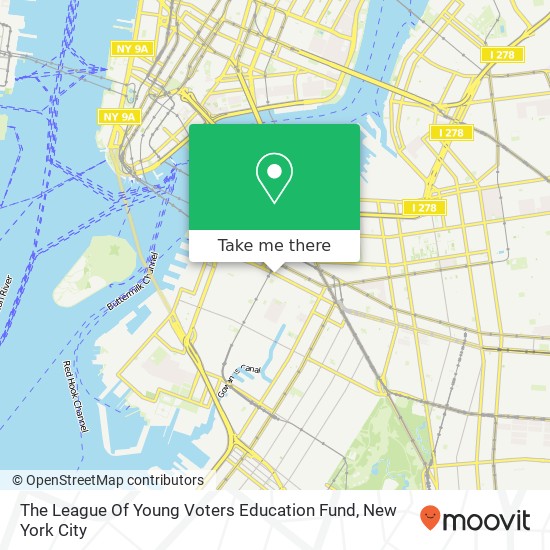 Mapa de The League Of Young Voters Education Fund