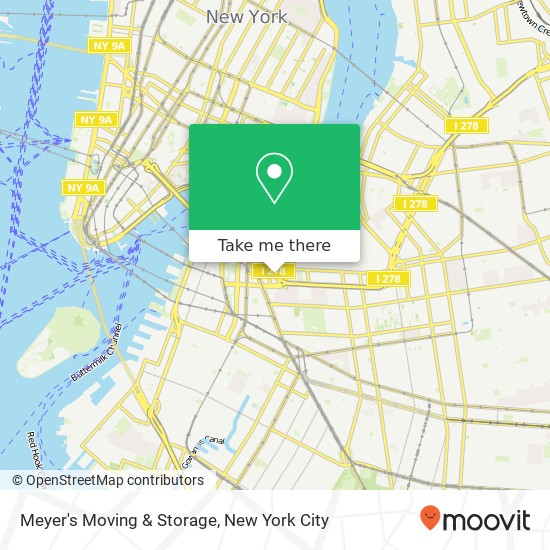 Meyer's Moving & Storage map