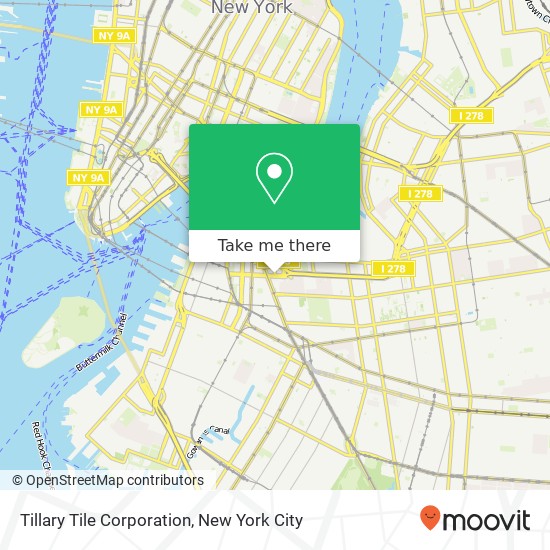 Tillary Tile Corporation map