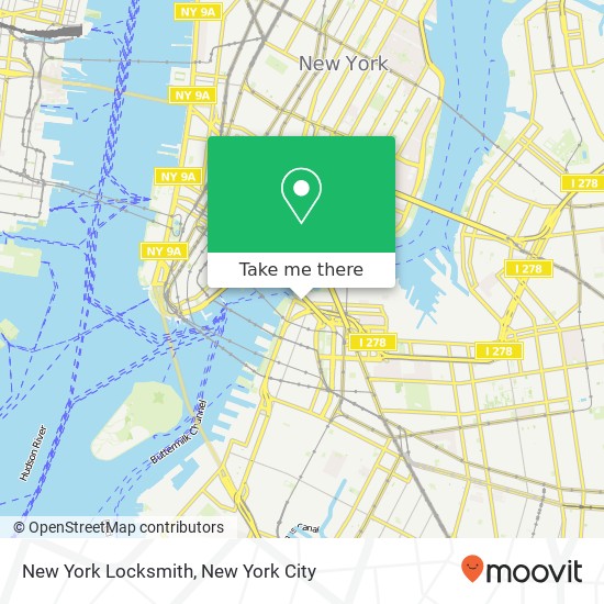 New York Locksmith map