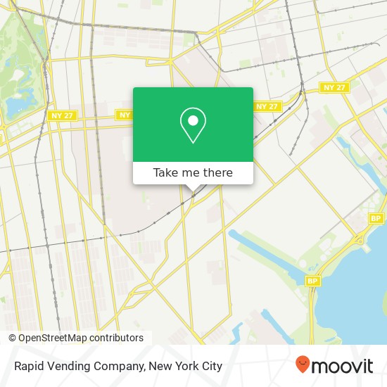 Rapid Vending Company map