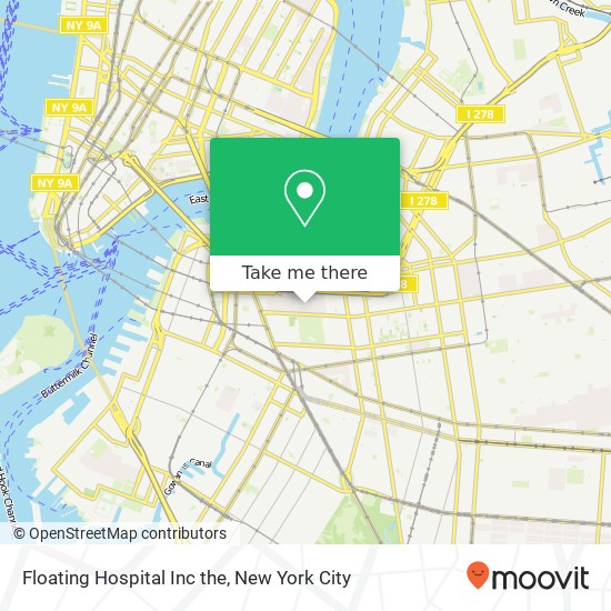 Floating Hospital Inc the map