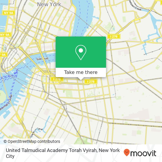 United Talmudical Academy Torah Vyirah map