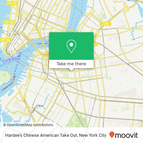 Hardee's Chinese American Take Out map