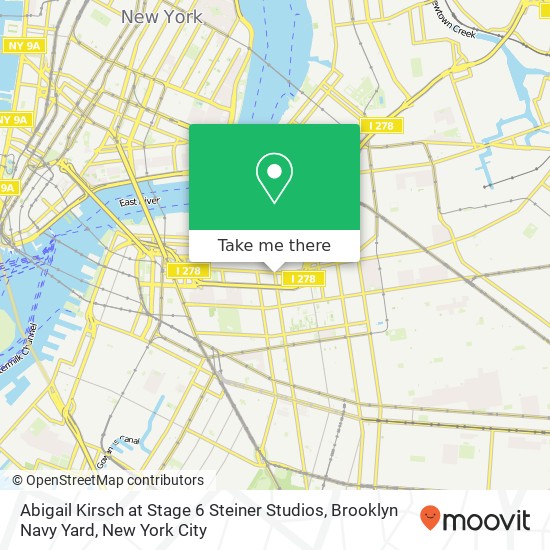 Mapa de Abigail Kirsch at Stage 6 Steiner Studios, Brooklyn Navy Yard