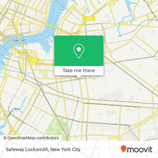 Mapa de Safeway Locksmith