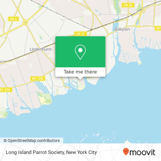 Long Island Parrot Society map