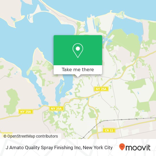 J Amato Quality Spray Finishing Inc map