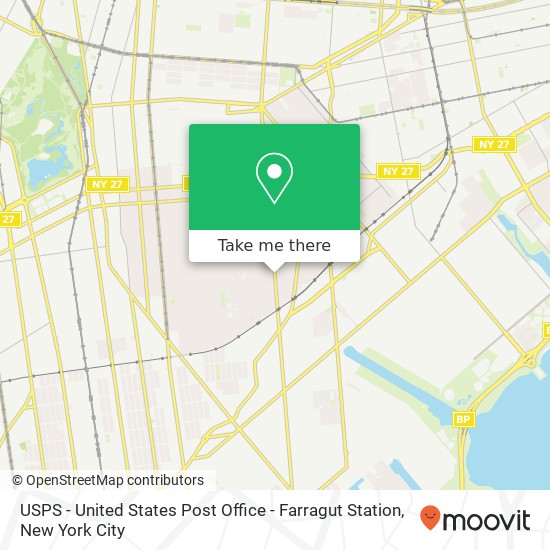 Mapa de USPS - United States Post Office - Farragut Station