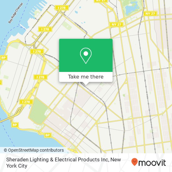 Mapa de Sheraden Lighting & Electrical Products Inc