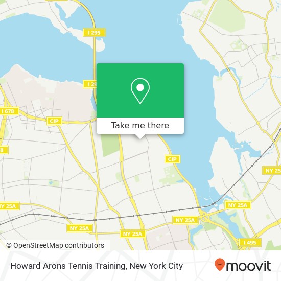 Howard Arons Tennis Training map