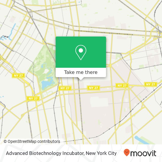 Advanced Biotechnology Incubator map
