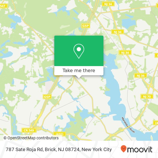 787 Sate Roja Rd, Brick, NJ 08724 map