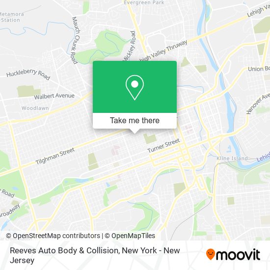 Mapa de Reeves Auto Body & Collision