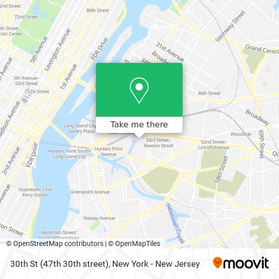 Mapa de 30th St (47th 30th street)