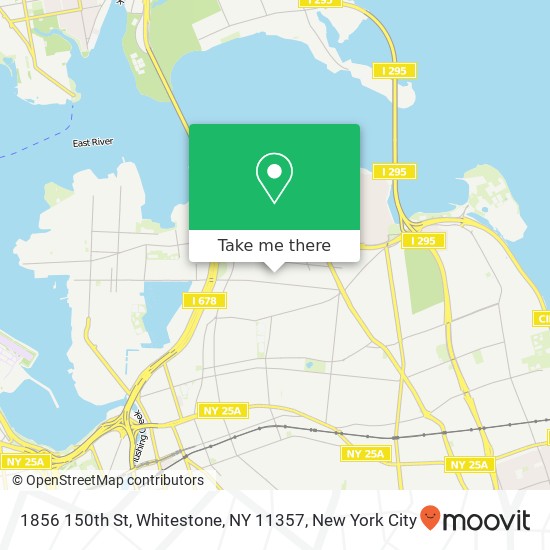 1856 150th St, Whitestone, NY 11357 map