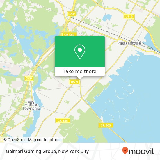 Mapa de Gaimari Gaming Group