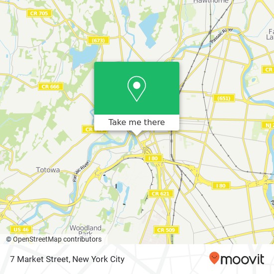 Mapa de 7 Market Street