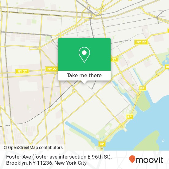 Foster Ave (foster ave intersection E 96th St), Brooklyn, NY 11236 map